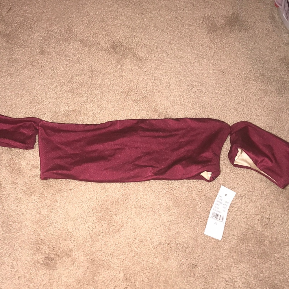 Pacsun Burgundy Swim Top